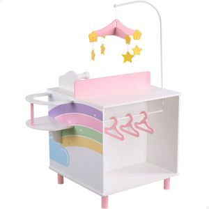 Masa de Schimbat Hainele Papusilor Teamson 4 Piese 61 x 92,5 x 47,5 cm