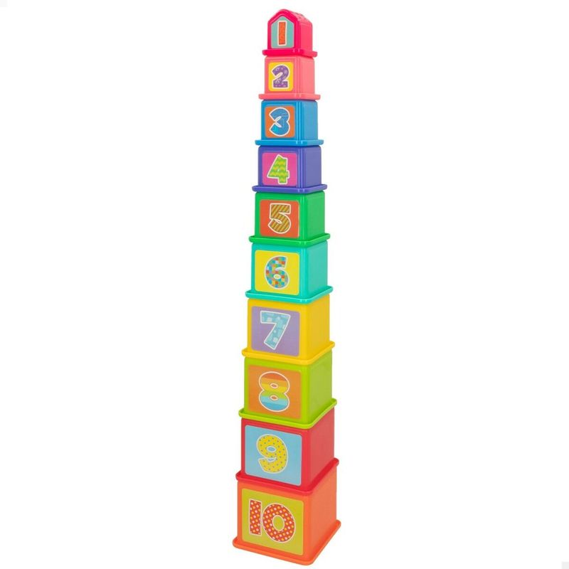 Jucarii, Copii si Bebe - Jucarii si jocuri - Jucarii bebelusi - Jucarii de sortat - Blocuri Stivuibile PlayGo 4 Unitati 10,2 x 50,8 x 10,2 cm - Infinity.ro