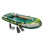 Auto si Moto - Ambarcatiuni - Barci - Barci gonflabile - Barca Gonflabila Intex Seahawk 4 Verde 351 x 48 x 145 cm - Infinity.ro