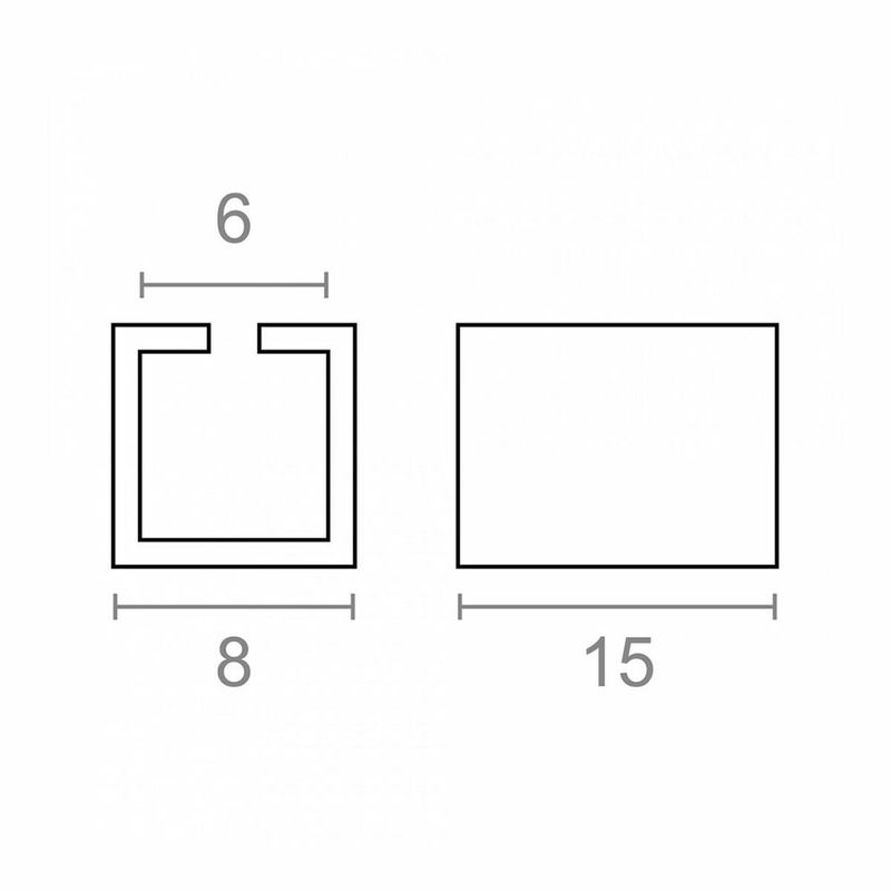 Casa si Gradina - Constructii - Feronerie si accesorii - Broaste si yale - Lock square EDM CDD07 Reductor Otel 8 x 15 mm (4 Unitati) - Infinity.ro