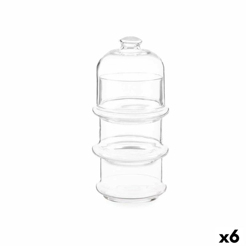 Casa si Gradina - Bucatarie si vesela - Organizare si depozitare bucatarie - Borcane si capace - Borcan Patisserie Ciocolata Transparent Sticla 10 x 25 x 10 cm (6 Unitati) - Infinity.ro