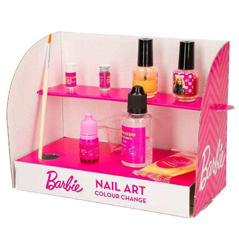 Casa si Gradina - Decoratiuni - Decoratiuni petrecere - Masti si costume carnaval - Kit to create Makeup Barbie Studio Color Change Lac de unghii 15 Piese - Infinity.ro