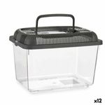 Petshop - Accesorii petshop - Acvaristica si teraristica - Acvarii si terarii - Acvariu Cu maner Среда Antracit Plastic 3 L 17 x 16 x 24 cm (12 Unitati) - Infinity.ro