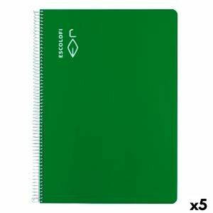 Notebook ESCOLOFI Verde A4 Din A4 40 Frunze (5 Unitati)