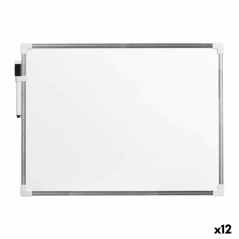 Carti si Birotica - Birotica - Accesorii de birou - Table si clipboard-uri - Tabla Magnetica cu Marker Alb Aluminiu 30 x 40 cm (12 Unitati) - Infinity.ro