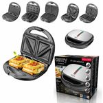 Electronice si Electrocasnice - Electrocasnice bucatarie - Preparare paine - Sandwich-maker - Sandwich-maker multifunctional 5 in 1 Camry CR 3042, 1200 W - Infinity.ro