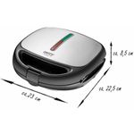 Electronice si Electrocasnice - Electrocasnice bucatarie - Preparare paine - Sandwich-maker - Sandwich-maker multifunctional 5 in 1 Camry CR 3042, 1200 W - Infinity.ro