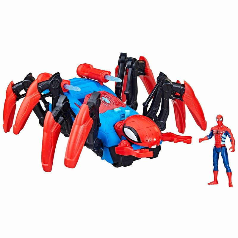 Jucarii, Copii si Bebe - Jucarii si jocuri - Vehicule si jucarii cu telecomanda - Masinute - Set de Jucarii cu Vehicule Hasbro Spiderman Lansator de proiectile - Infinity.ro