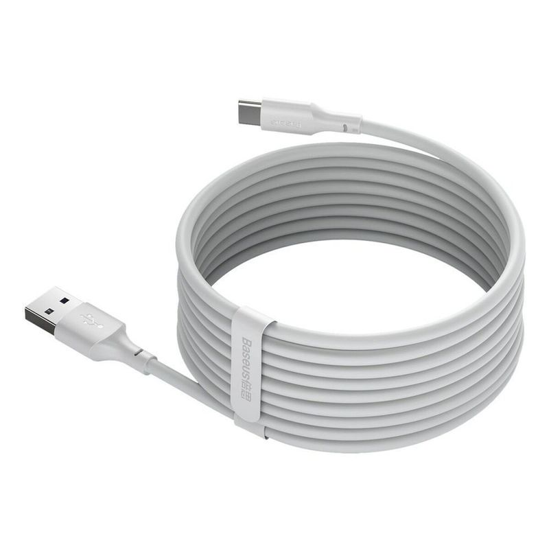 Laptop, Telefoane si Tablete - Telefoane mobile si accesorii - Accesorii Telefoane - Cabluri si adaptoare telefoane - Cablu USB A la USB C Baseus TZCATZJ-02 Alb 1,5 m (2 Unitati) - Infinity.ro