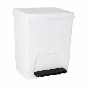 Cos de gunoi cu pedala 23 L Alb
