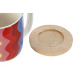 Casa si Gradina - Bucatarie si vesela - Cani si pahare - Pahare - Set de Cani de Cafea DKD Home Decor Multicolor Coral Bambus Dolomite Modern 180 ml - Infinity.ro