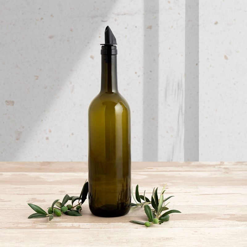 Casa si Gradina - Bucatarie si vesela - Organizare si depozitare bucatarie - Cutii alimentare - Dispenser pentru Ulei Quid Naturalia Verde Sticla 750 ml - Infinity.ro