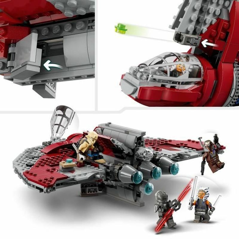 Jucarii, Copii si Bebe - Jucarii si jocuri - Figurine - Playset Lego Star Wars 75362 Ahsoka Tano's T6 Jedi Shuttle 599 Piese - Infinity.ro