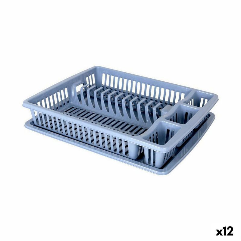 Casa si Gradina - Bucatarie si vesela - Organizare si depozitare bucatarie - Scurgator vase - Scurgator de Vase pentru Chiuveta Dem Tava 47 x 38 x 8,5 cm (12 Unitati) - Infinity.ro