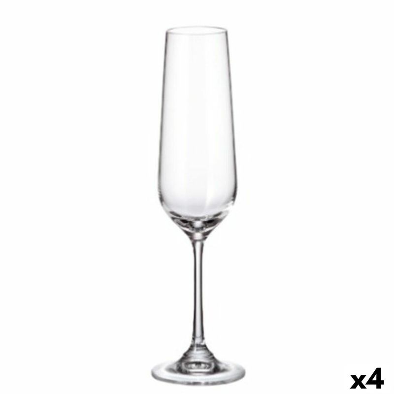 Casa si Gradina - Bucatarie si vesela - Cani si pahare - Pahare - Set de pahare Bohemia Crystal Sira champagne 200 ml 6 Unitati 4 Unitati - Infinity.ro