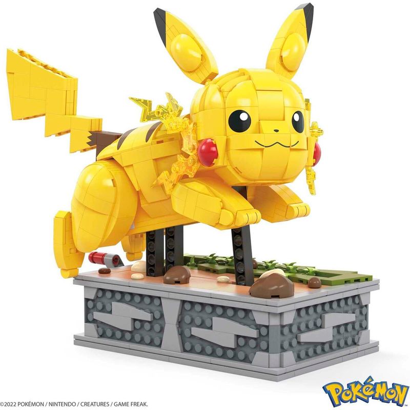 Jucarii, Copii si Bebe - Jucarii si jocuri - Seturi de constructie si cuburi - Seturi de constructie - Kit de constructie Pokémon Mega Construx - Motion Pikachu 1095 Piese - Infinity.ro