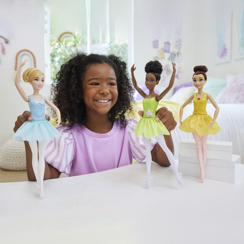 Jucarii, Copii si Bebe - Jucarii si jocuri - Papusi si accesorii - Papusi - Papusa mattel belle balerina, rochie galbena, 3+ ani - Infinity.ro