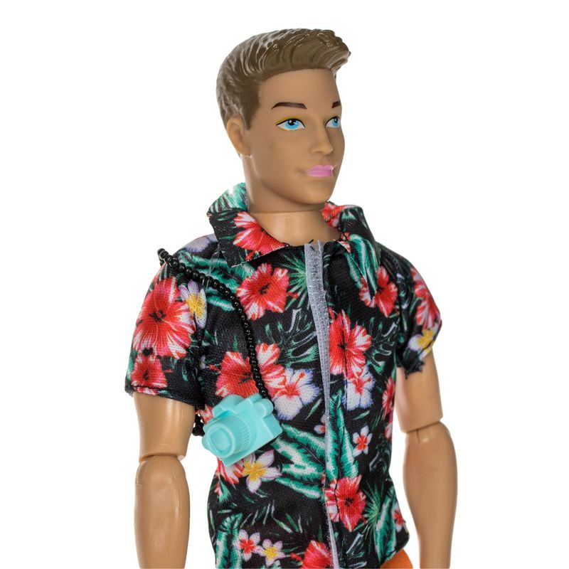 Jucarii, Copii si Bebe - Jucarii si jocuri - Papusi si accesorii - Papusi - Papusa manechin, brad, camasa multicolor, pantaloni portocalii, 30 cm - Infinity.ro