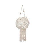 Casa si Gradina - Decoratiuni - Aromaterapie si lumanari - Suporturi lumanari - Suport de Lumanari Macrame Alb Bumbac 23 x 24 x 23 cm (4 Unitati) - Infinity.ro