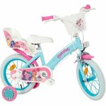 Sport si Outdoor - Ciclism - Accesorii pentru biciclete - Accesorii biciclete copii - Bicicleta MyLittlePony  Toimsa TOI1697 Albastru Roz 16" - Infinity.ro