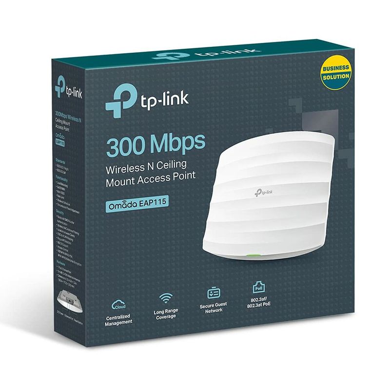 PC, gaming si accesorii - Retelistica - Wireless - Acces Point-uri - Punct de Acces TP-Link EAP115 Alb 300 Mbit/s - Infinity.ro