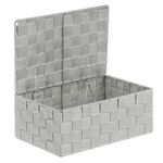 Casa si Gradina - Mobilier - Organizare si depozitare - Cutii depozitare - Cutie depozitare, gri, metal, capac, 27.5 x 17.5 x 11cm - Infinity.ro