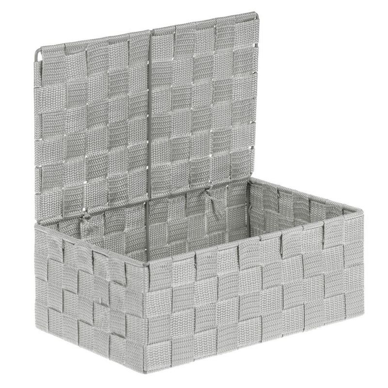 Casa si Gradina - Mobilier - Organizare si depozitare - Cutii depozitare - Cutie depozitare, gri, metal, capac, 27.5 x 17.5 x 11cm - Infinity.ro