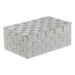 Casa si Gradina - Mobilier - Organizare si depozitare - Cutii depozitare - Cutie depozitare, gri, metal, capac, 27.5 x 17.5 x 11cm - Infinity.ro