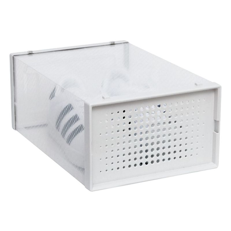 Casa si Gradina - Mobilier - Organizare si depozitare - Cutii depozitare - Cutie depozitare pantofi, model transparent, dimensiuni 31.5 x 21.5 x 13cm, plastic stivuibil - Infinity.ro