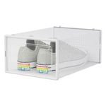 Casa si Gradina - Mobilier - Organizare si depozitare - Cutii depozitare - Cutie depozitare pantofi, model transparent, dimensiuni 31.5 x 21.5 x 13cm, plastic stivuibil - Infinity.ro