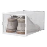 Casa si Gradina - Mobilier - Organizare si depozitare - Cutii depozitare - Cutie depozitare pantofi, model transparent, dimensiuni 33.4 x 23 x 14.5cm, stivuibila, plastic - Infinity.ro