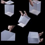 Casa si Gradina - Mobilier - Organizare si depozitare - Cutii depozitare - Cutie depozitare pantofi, model transparent, dimensiuni 33.4 x 23 x 14.5cm, stivuibila, plastic - Infinity.ro