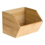 Casa si Gradina - Mobilier - Organizare si depozitare - Cutii depozitare - Cutie depozitare bamboo, 17 x 16 x 13cm, natural - Infinity.ro