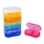 Casa si Gradina - Mobilier - Organizare si depozitare - Cutii depozitare - Cutie depozitare pastile, model 7 x 10cm, multicolor, set 7 bucati - Infinity.ro