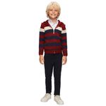 Fashion, accesorii si bijuterii - Copii - Imbracaminte copii - Treninguri si compleuri copii - Tinuta Casual Baieti, Montella, cu Jacheta, 3 Piese, MT-4038 - 116 cm, Visiniu - Infinity.ro