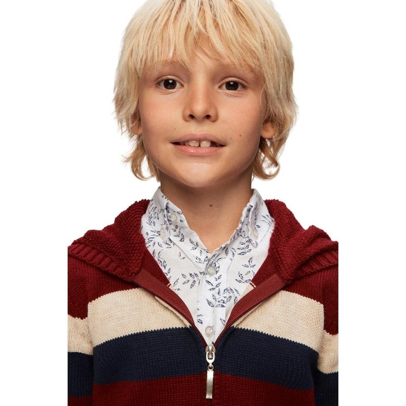 Fashion, accesorii si bijuterii - Copii - Imbracaminte copii - Treninguri si compleuri copii - Tinuta Casual Baieti, Montella, cu Jacheta, 3 Piese, MT-4038 - 116 cm, Visiniu - Infinity.ro