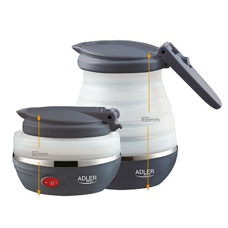 Electronice si Electrocasnice - Electrocasnice bucatarie - Preparare bauturi - Fierbatoare de apa - Fierbator Adler AD 1279 Alb Negru Plastic 750 W 0,6 L - Infinity.ro