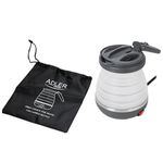 Electronice si Electrocasnice - Electrocasnice bucatarie - Preparare bauturi - Fierbatoare de apa - Fierbator Adler AD 1279 Alb Negru Plastic 750 W 0,6 L - Infinity.ro