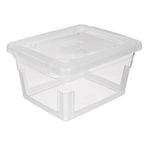 Casa si Gradina - Mobilier - Organizare si depozitare - Cutii depozitare - Cutie depozitare plastic, transparenta, capacitate 0.63l, 13.6 x 11 x 7.6cm - Infinity.ro