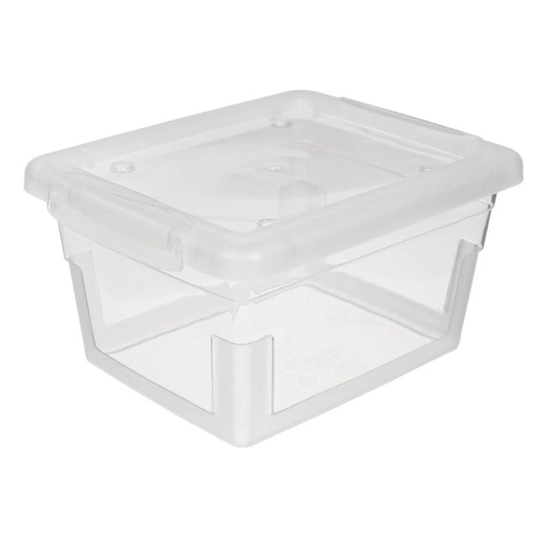 Casa si Gradina - Mobilier - Organizare si depozitare - Cutii depozitare - Cutie depozitare plastic, transparenta, capacitate 0.63l, 13.6 x 11 x 7.6cm - Infinity.ro