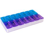 Casa si Gradina - Mobilier - Organizare si depozitare - Cutii depozitare - Cutie depozitare pastile, organizator saptamanal, 7 zile, plastic, multicolor, 20x 11cm - Infinity.ro