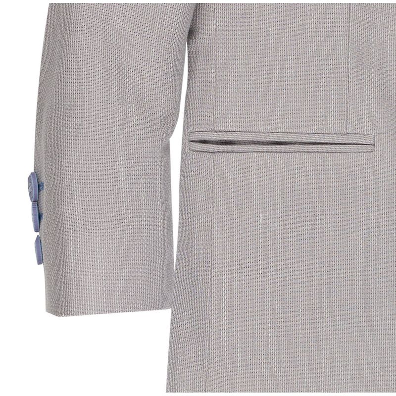 Fashion, accesorii si bijuterii - Copii - Imbracaminte copii - Treninguri si compleuri copii - Costum Elegant Baieti, Montella, cu Sacou Gri, 5 Piese, MS-2297 - 110 cm, Gri - Infinity.ro