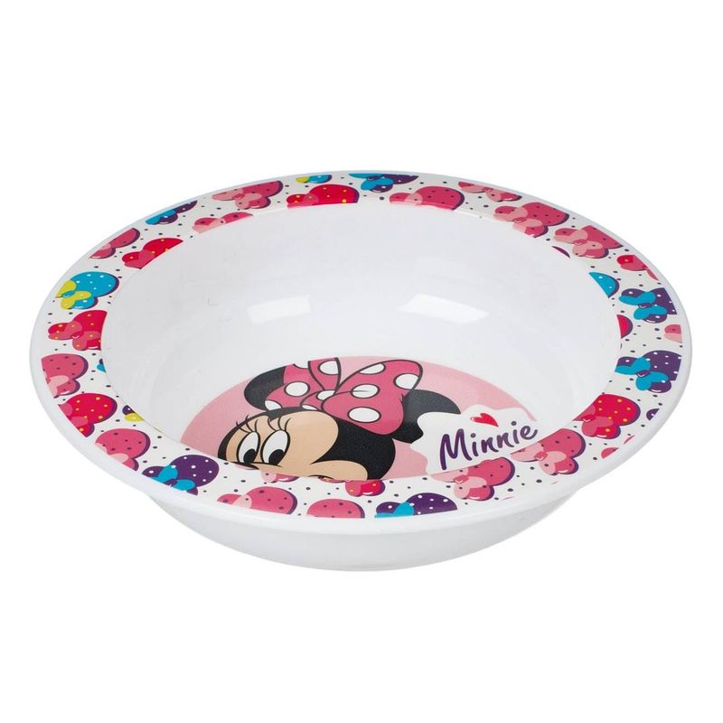 Casa si Gradina - Bucatarie si vesela - Vesela si tacamuri - Farfurii si boluri - Bol plastic, minnie, diametru 16cm, multicolor - Infinity.ro