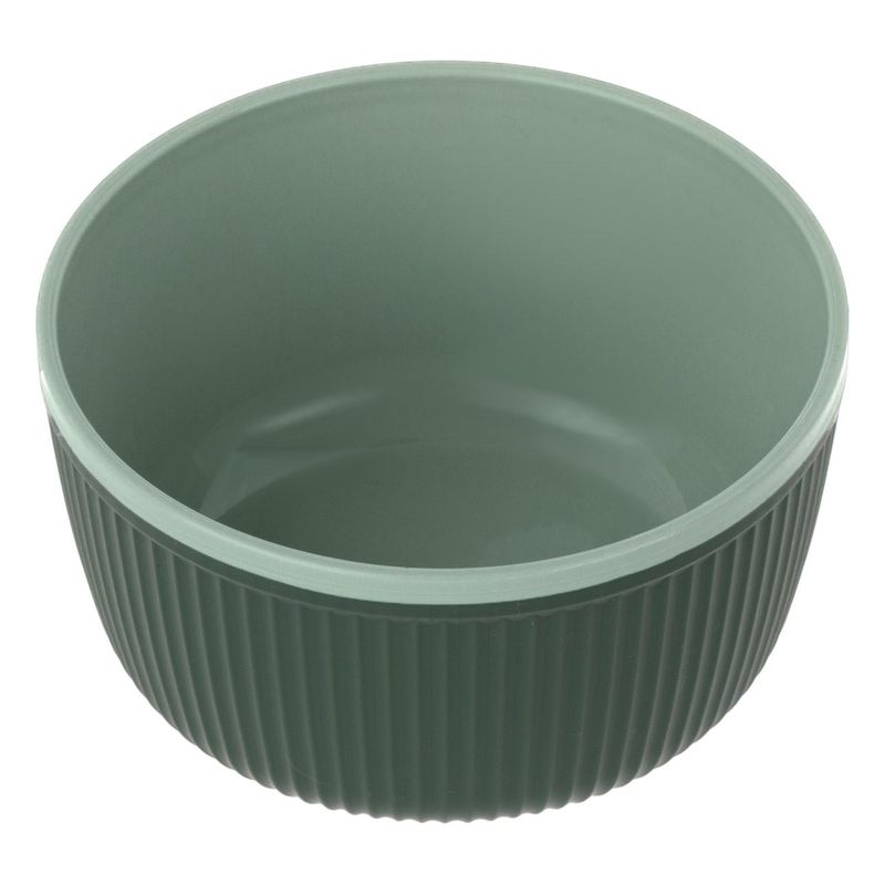 Casa si Gradina - Bucatarie si vesela - Vesela si tacamuri - Farfurii si boluri - Bol plastic, verde menta, dungi, capacitate 0,52l - Infinity.ro