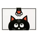 Petshop - Accesorii petshop - Castroane si adapatori - Suport bol hrana pisica, model cu motive pisici, dimensiune 43 x 28 cm - Infinity.ro