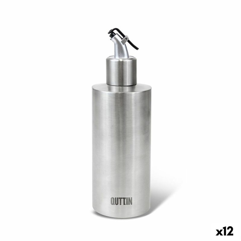 Casa si Gradina - Bucatarie si vesela - Organizare si depozitare bucatarie - Cutii alimentare - Dispenser pentru Ulei Quttin 350 ml Otel inoxidabil Argintiu (12 Unitati) - Infinity.ro