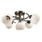 Casa si Gradina - Corpuri si surse de iluminat - Lustre si pendule - Lustra Ramona Wenge alb, 5xE27 60W - Infinity.ro