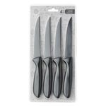Casa si Gradina - Bucatarie si vesela - Vesela si tacamuri - Cutite si seturi de cutite - Set cutite cu zimti din otel inoxidabil, 4 bucati, negru - Infinity.ro