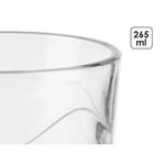 Casa si Gradina - Bucatarie si vesela - Cani si pahare - Pahare - Set de pahare Unde Transparent Sticla 265 ml (8 Unitati) - Infinity.ro