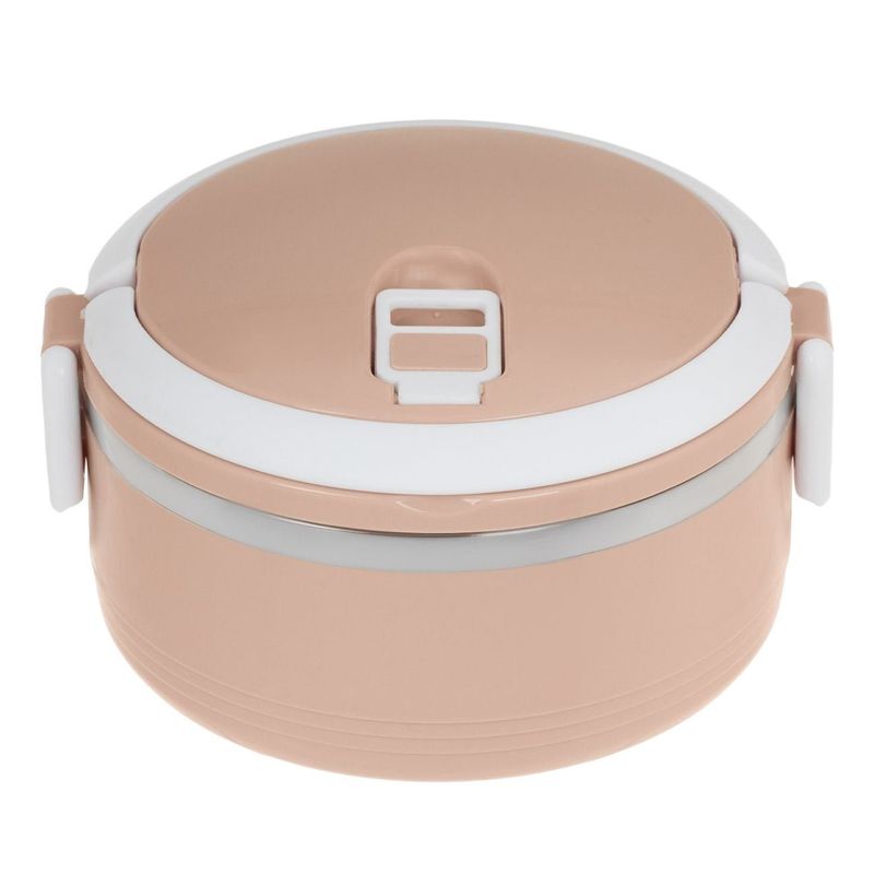 Casa si Gradina - Bucatarie si vesela - Organizare si depozitare bucatarie - Cutii alimentare - Caserola termica rotunda, 500ml, roz - Infinity.ro